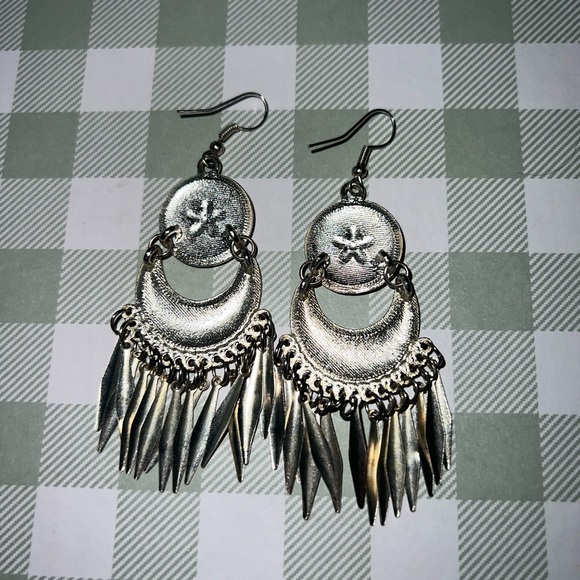 Torrid Bohemian Silver Dangle Earrings - Picture 6 of 6